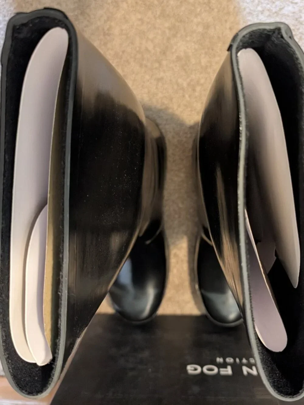 NWT London Fog rain boots Thames black size 10